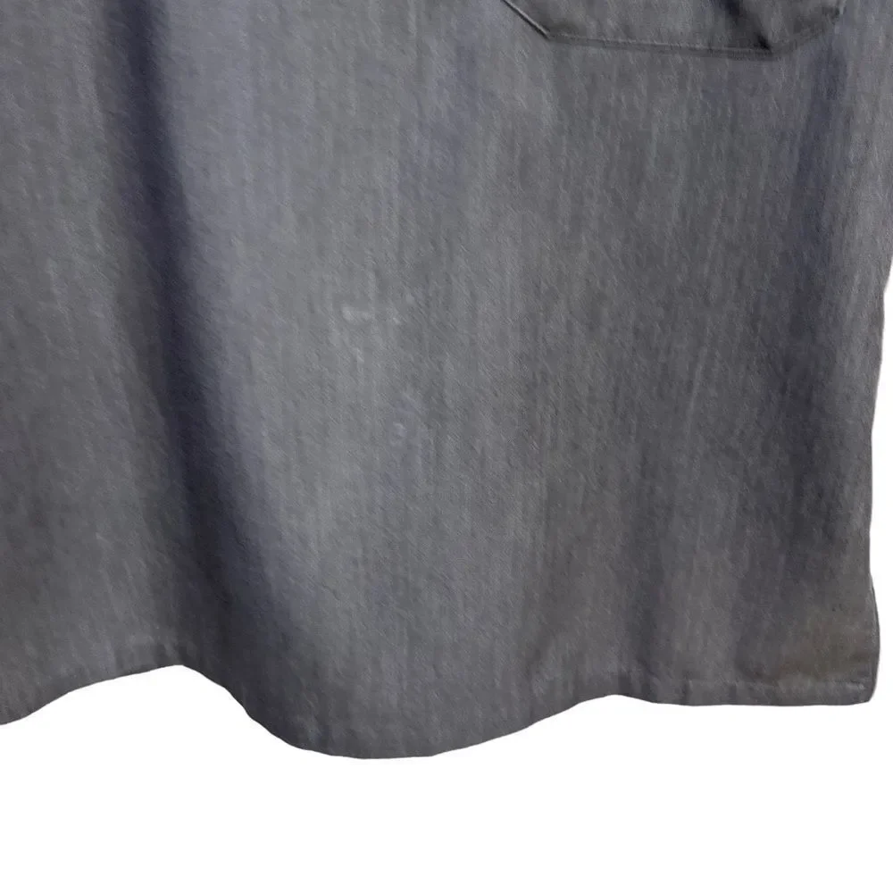 FIGS Technical Collection Short Sleeve Top Gray Size Medium